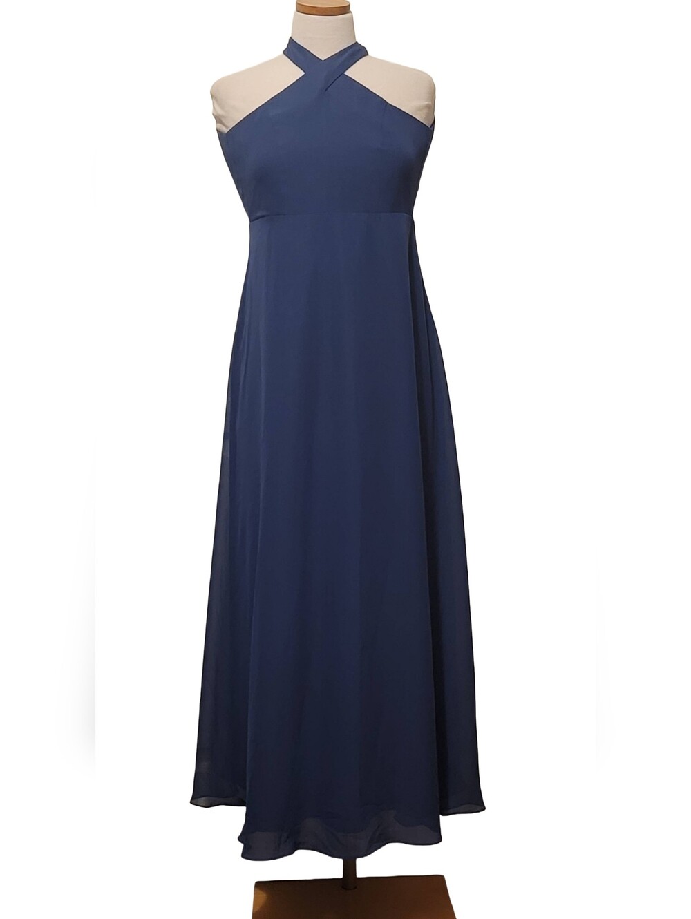 JJ'S House Halter Date Night Ladies Night Out Brunch Zip Midi Dress